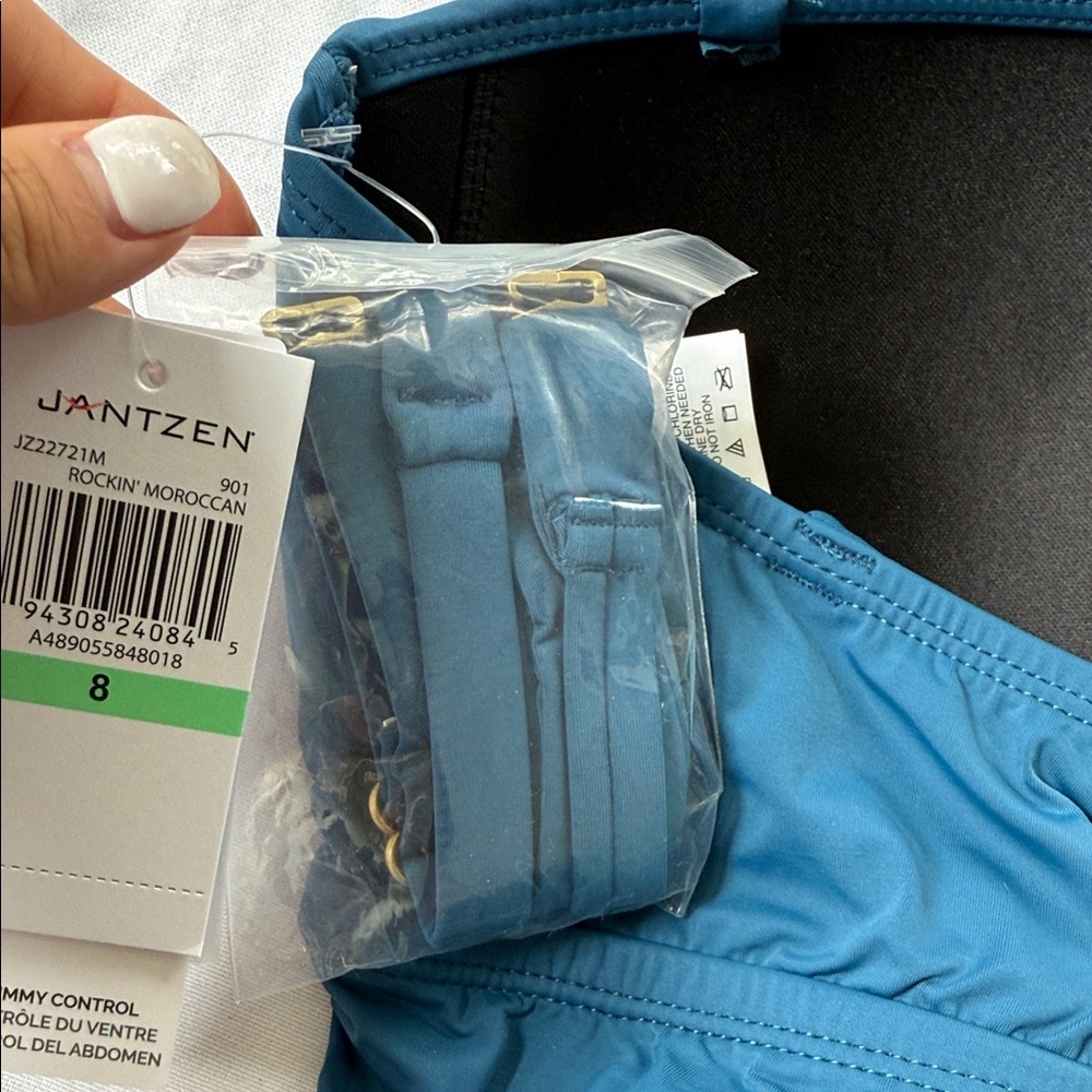 Jantzen Tummy Control Rockin’ Moroccan Swim One Piece with Adjustable Straps - Picture 5 of 5